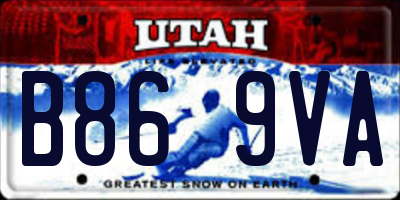 UT license plate B869VA