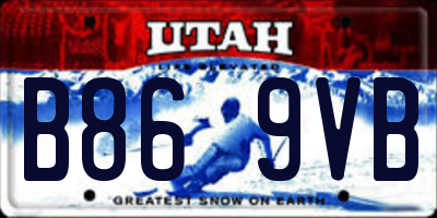 UT license plate B869VB