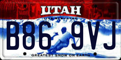 UT license plate B869VJ