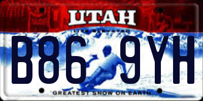UT license plate B869YH