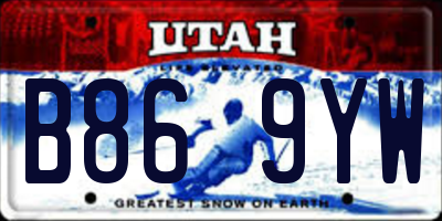 UT license plate B869YW
