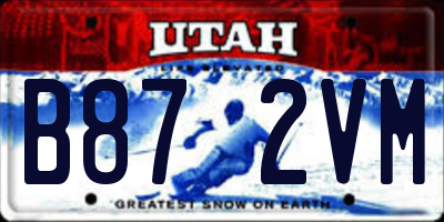 UT license plate B872VM