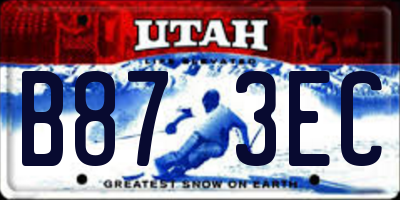 UT license plate B873EC