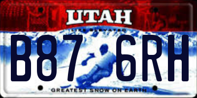 UT license plate B876RH