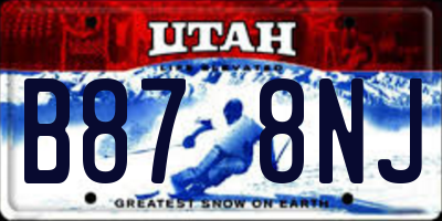 UT license plate B878NJ