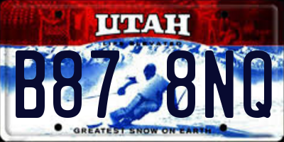 UT license plate B878NQ