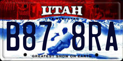 UT license plate B878RA