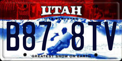 UT license plate B878TV
