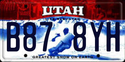 UT license plate B878YH