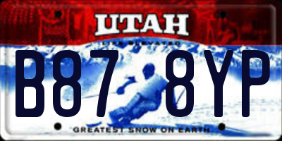 UT license plate B878YP