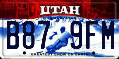UT license plate B879FM