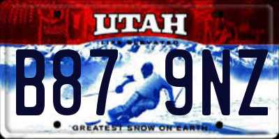 UT license plate B879NZ