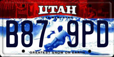 UT license plate B879PD