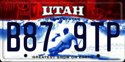 UT license plate B879TP
