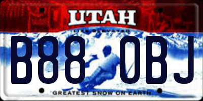 UT license plate B880BJ