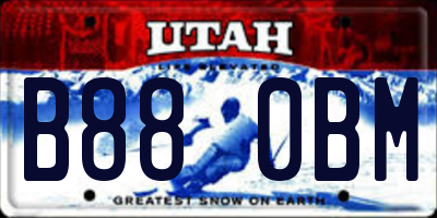UT license plate B880BM