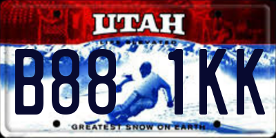 UT license plate B881KK