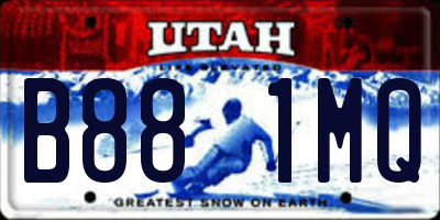 UT license plate B881MQ