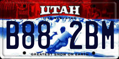 UT license plate B882BM