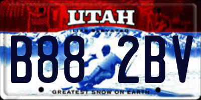UT license plate B882BV