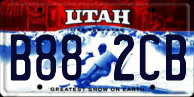 UT license plate B882CB