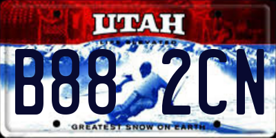 UT license plate B882CN