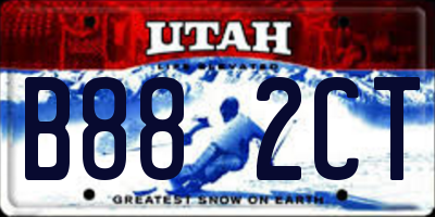 UT license plate B882CT