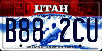 UT license plate B882CU