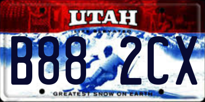 UT license plate B882CX
