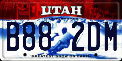 UT license plate B882DM
