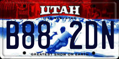 UT license plate B882DN