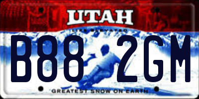 UT license plate B882GM
