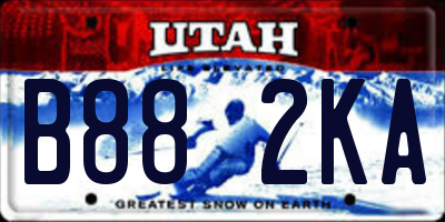 UT license plate B882KA