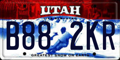 UT license plate B882KR
