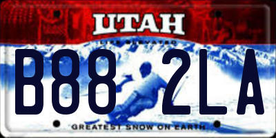 UT license plate B882LA
