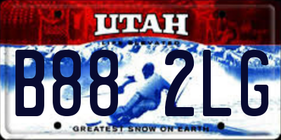 UT license plate B882LG