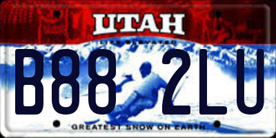 UT license plate B882LU