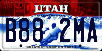 UT license plate B882MA
