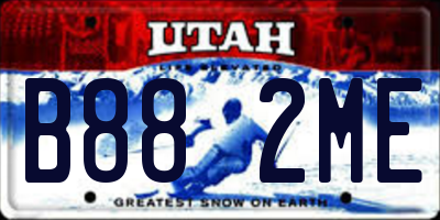 UT license plate B882ME