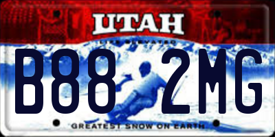UT license plate B882MG