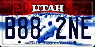 UT license plate B882NE