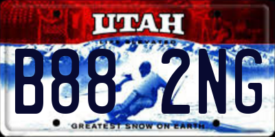 UT license plate B882NG