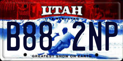 UT license plate B882NP