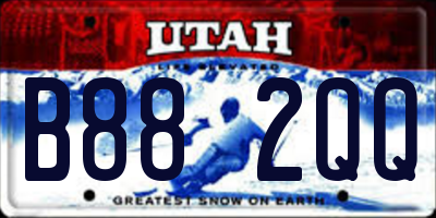 UT license plate B882QQ