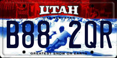 UT license plate B882QR