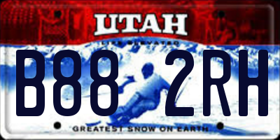 UT license plate B882RH