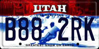 UT license plate B882RK