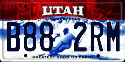 UT license plate B882RM