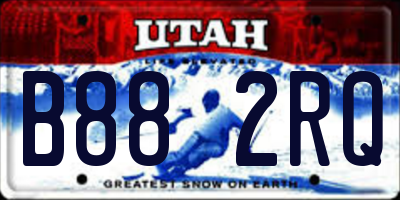 UT license plate B882RQ