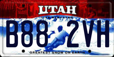UT license plate B882VH